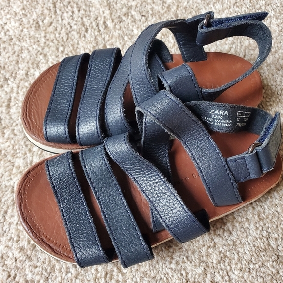 ZARA Boys Collection Navy Sandals. EU size 27 US 10.5 - Picture 4 of 4